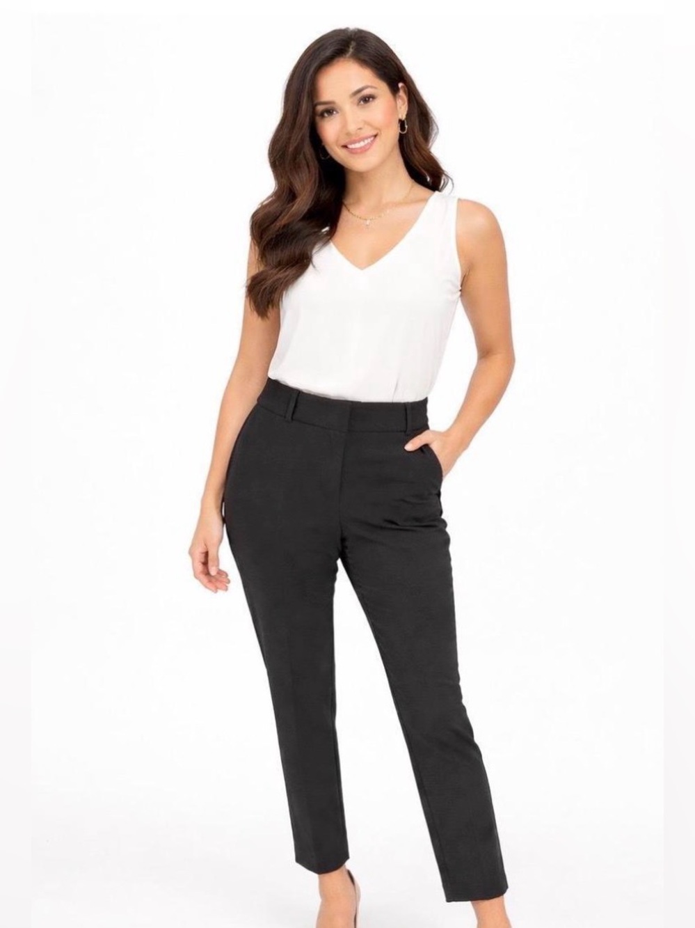 LOFT Curvy Slim Black Dress Pants Tailored
Trousers - women’s size 12
